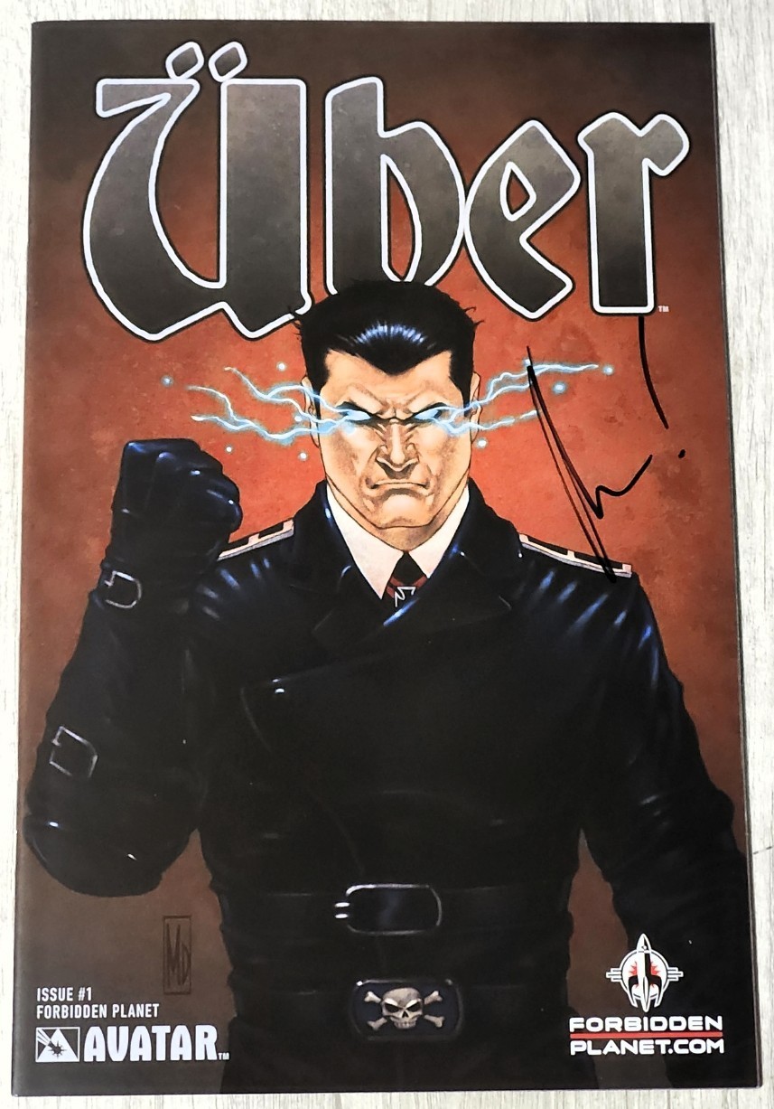 Uber # 1 Forbidden Planet Propaganda Variant Signed Kieron Gillen