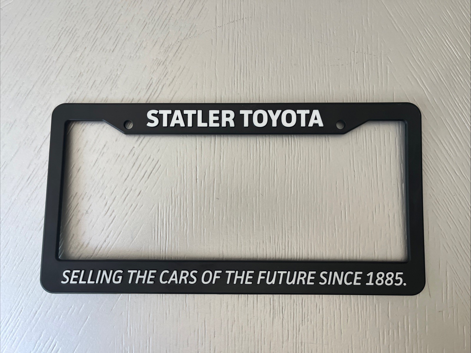 STATLER TOYOTA Limited Edition 2015 Back to the Future License Plate Frame BTTF