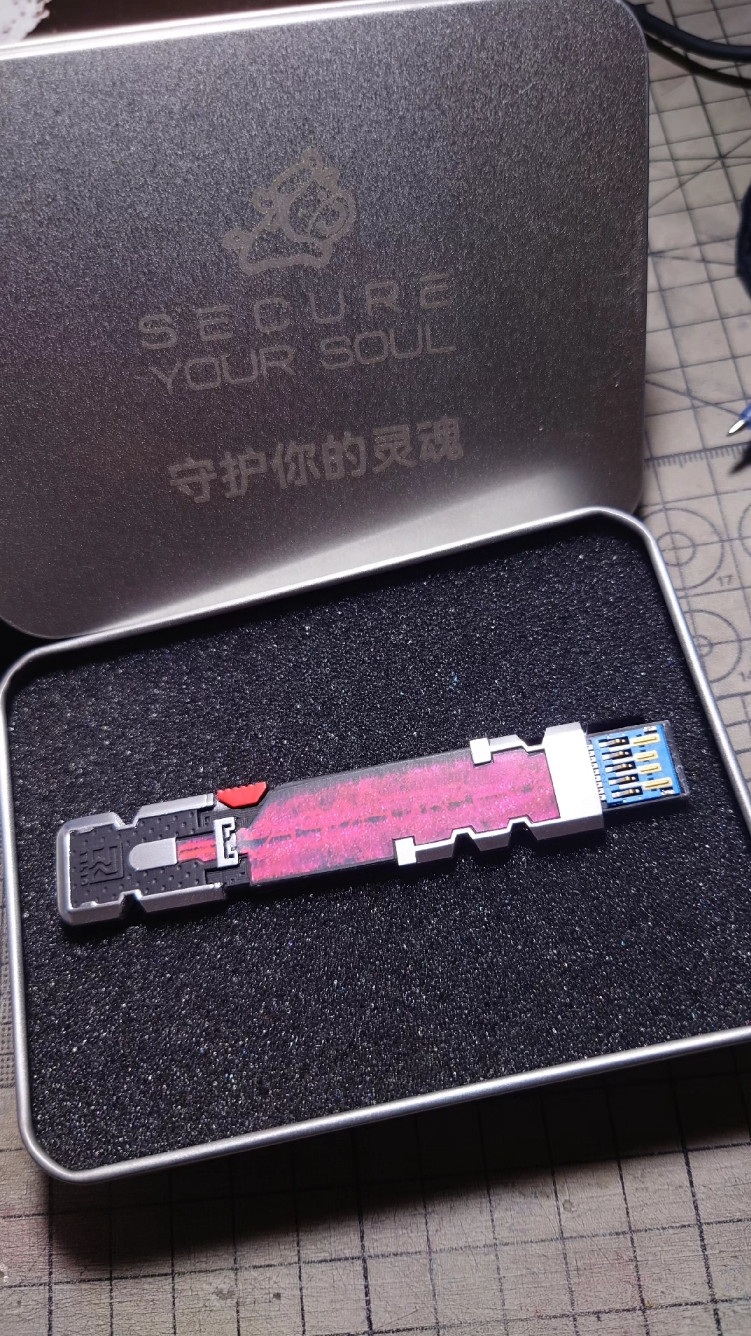 128GB USB 3.0 Cyberpunk-Themed Flash Drive