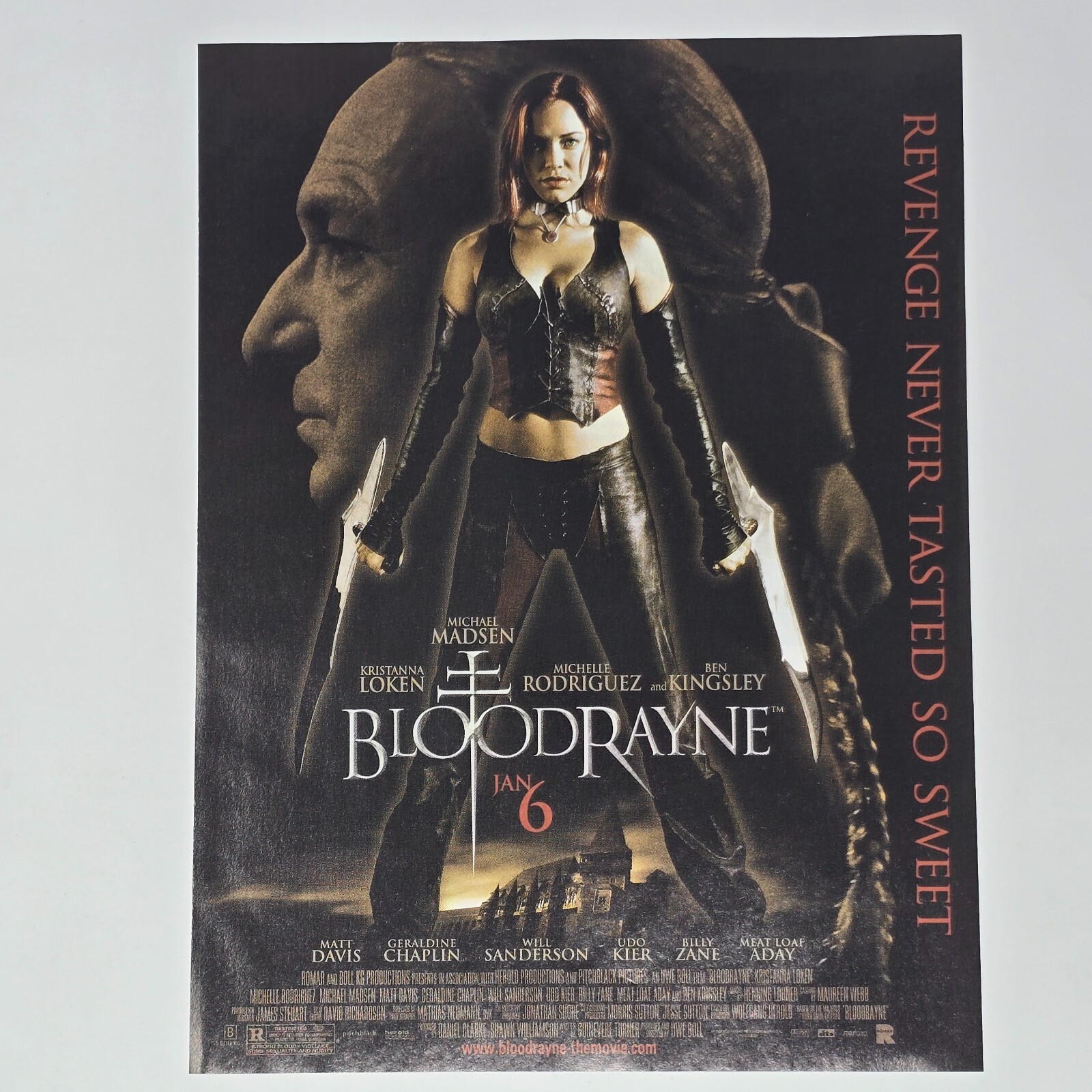 BloodRayne Movie Theater Revenge Print Ad/Poster Promo Art