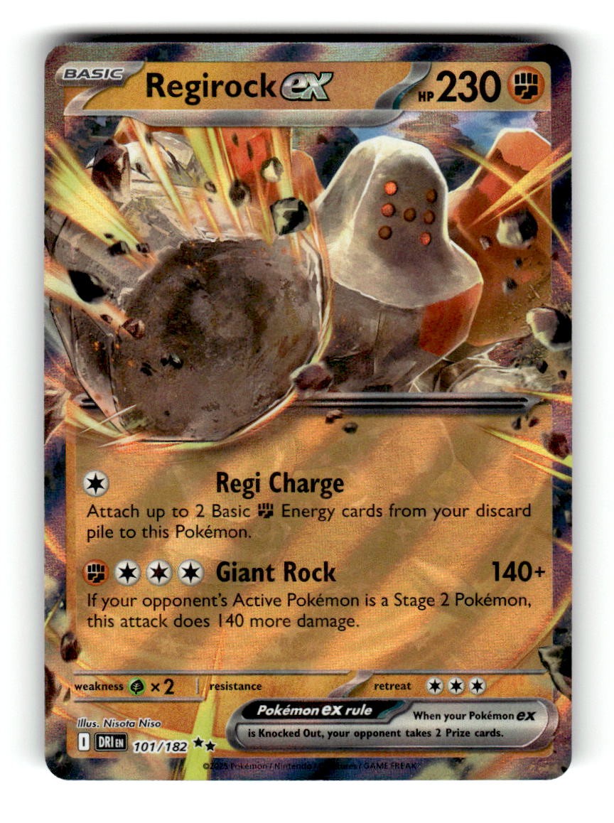 Regirock ex Holofoil [DRI - 101/182]