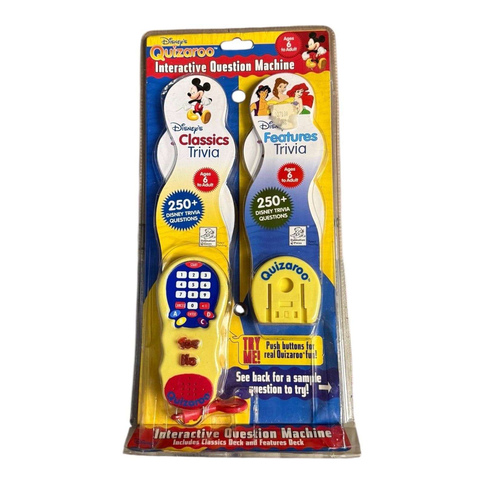 VTG NEW Disney Quizaroo Interactive Electronic Trivia Question Machine