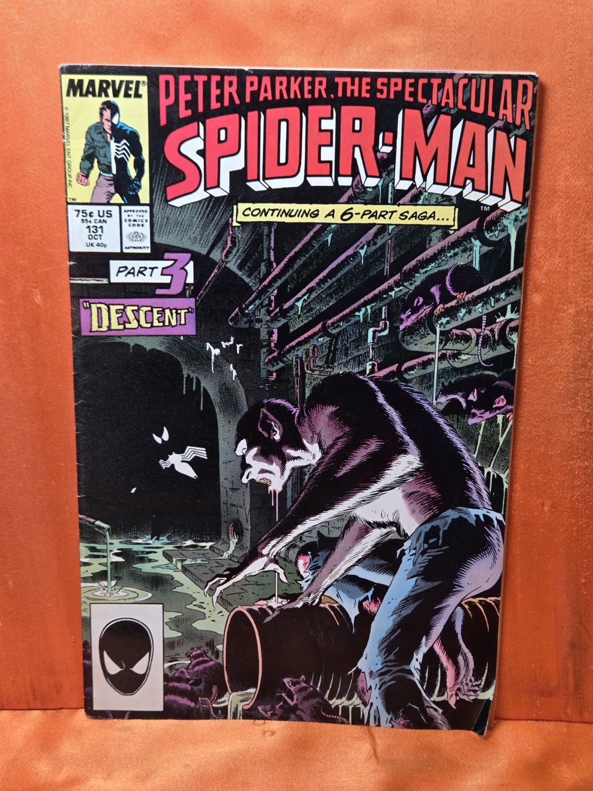 Peter Parker, The Spectacular Spider-Man #131 FN Mike Zeck Art 1987 3