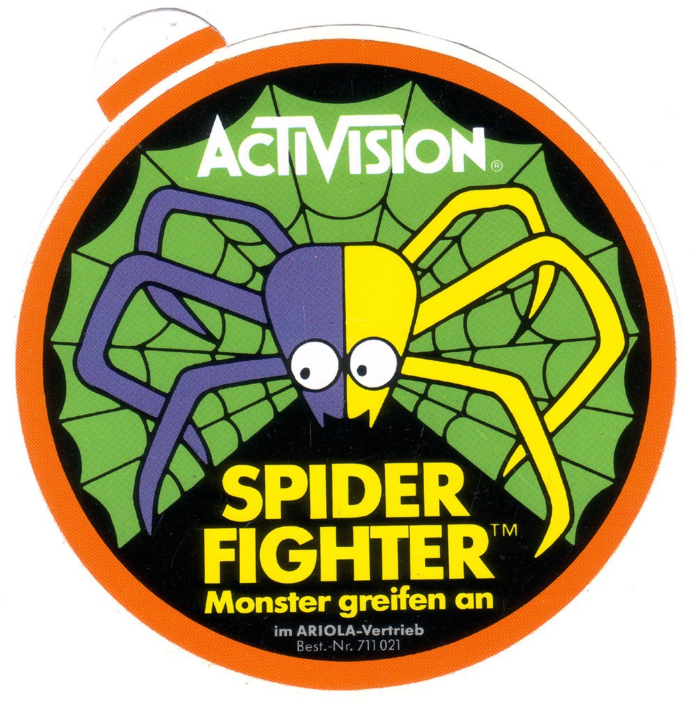 ACTIVISION TELEVISION GAMES VIDEO GAME STICKERS - SPIDER FIGHETR Monsters Attack