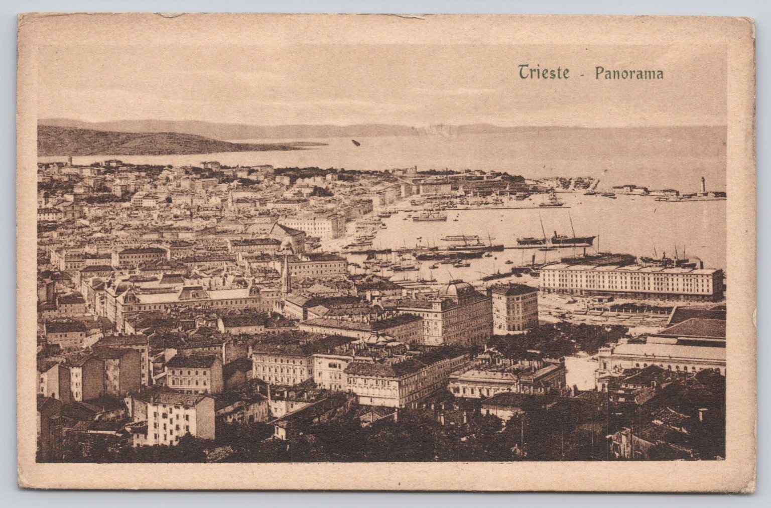 Vintage Trieste Italy Panorama Postcard - Ediz L. Stoka - Divided Back