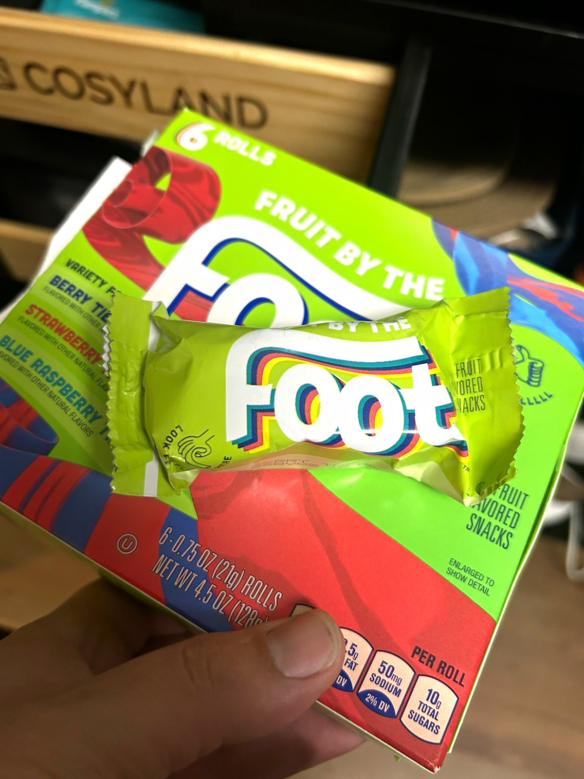 PLEASE READ Double packaged fruit by the foot, two rolls in one single package