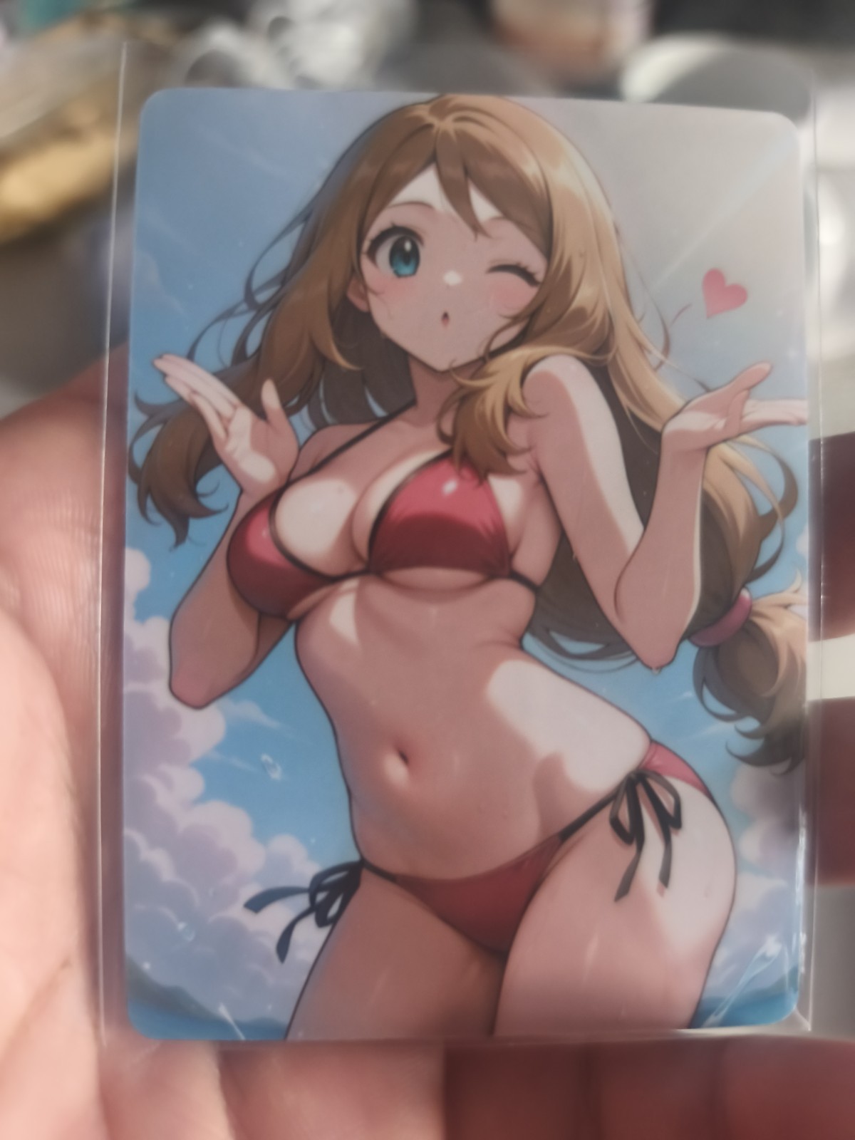 Pokemon CCG Serena +18 Waifu CCG Card In Excellent Condition Pokemon Waifu CCG Card