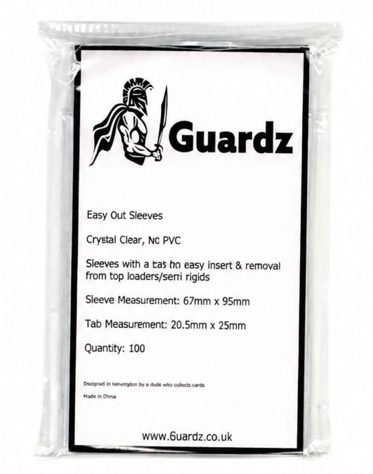 Guardz 1000 x Easy Out Pull Tab Trading Card Sleeves