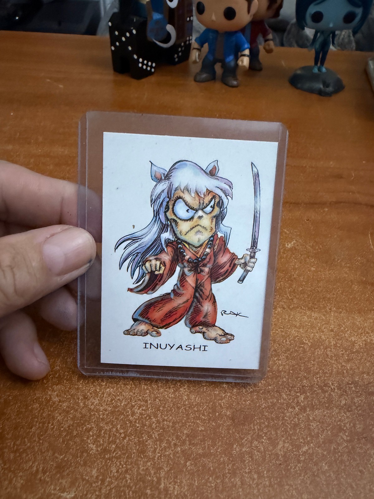 Inuyashi RAK Artist Sketch Card custom trading