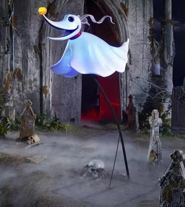 NEW 4.5 ft LED Zero Floating Nightmare Before Christmas Prop Yard Decor RARE 