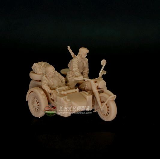 1/72 1/87 1/64 Wwii German Armored Division Motorized Infantry: 2 men/1 vehicle