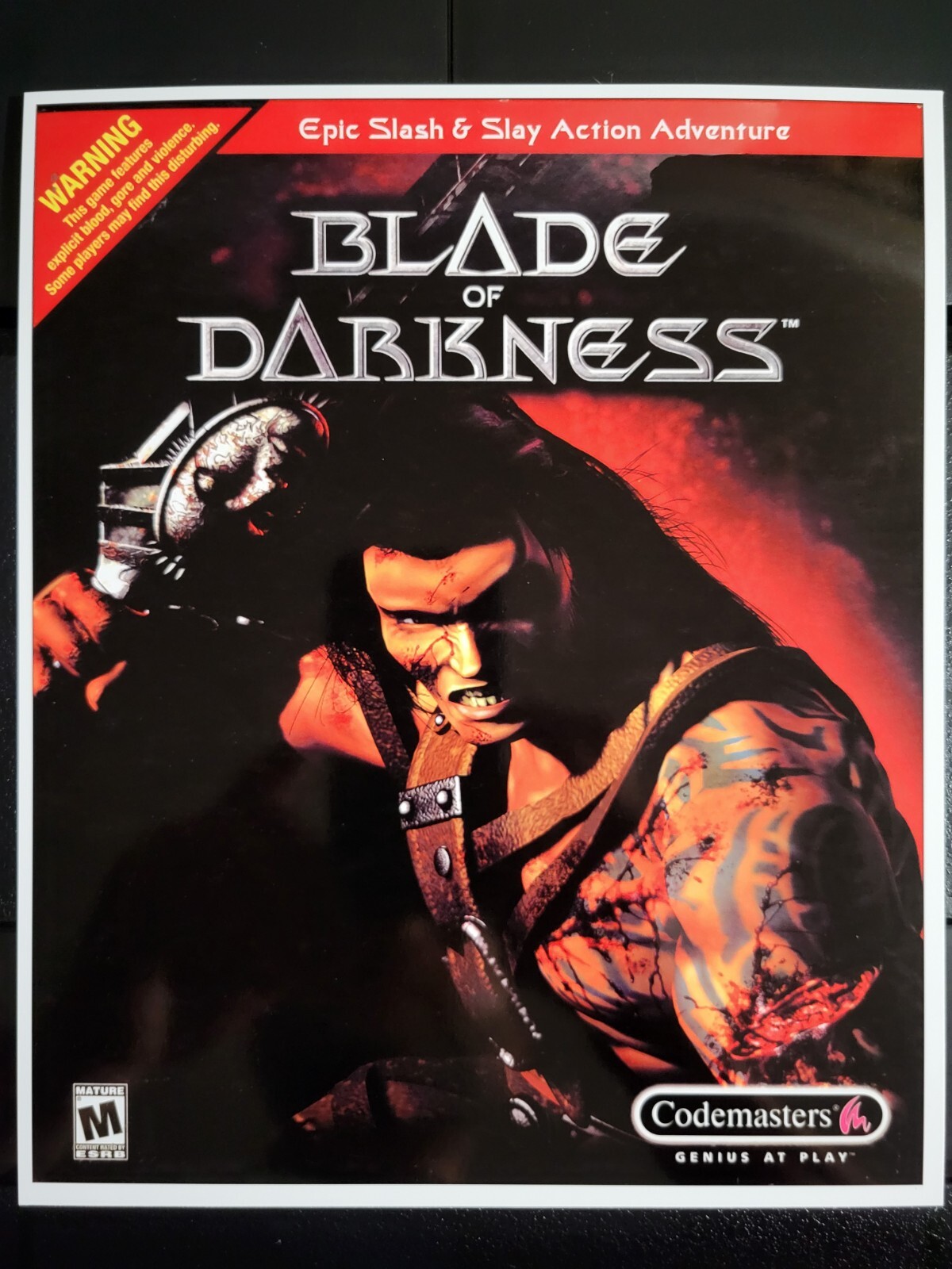 Blade Of Darkness Severance PC Game Big Box Promo Ad Art Print - Small Poster