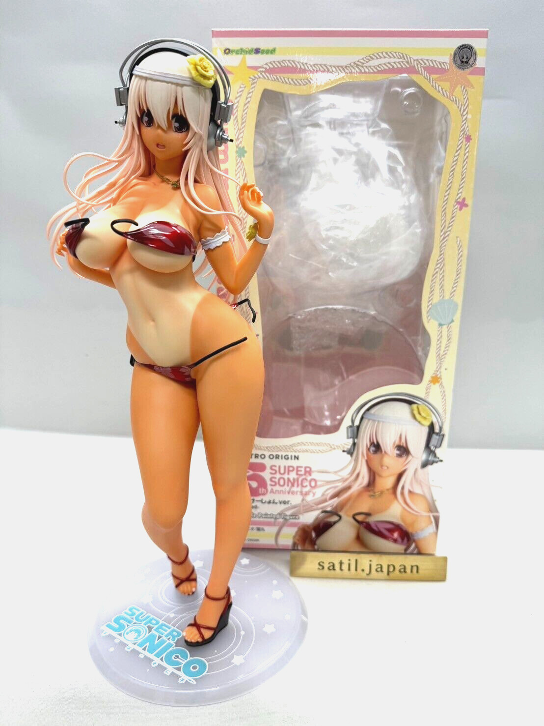 USED Orchid Seed Super Sonico Summer Vacation Ver. Sun Kissed 1/4.5 Figure