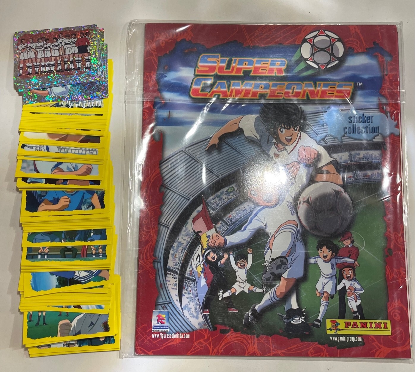 Album Captain Tsubasa 2 (Panini) + 218 Stickers Complete Set Super Campeones