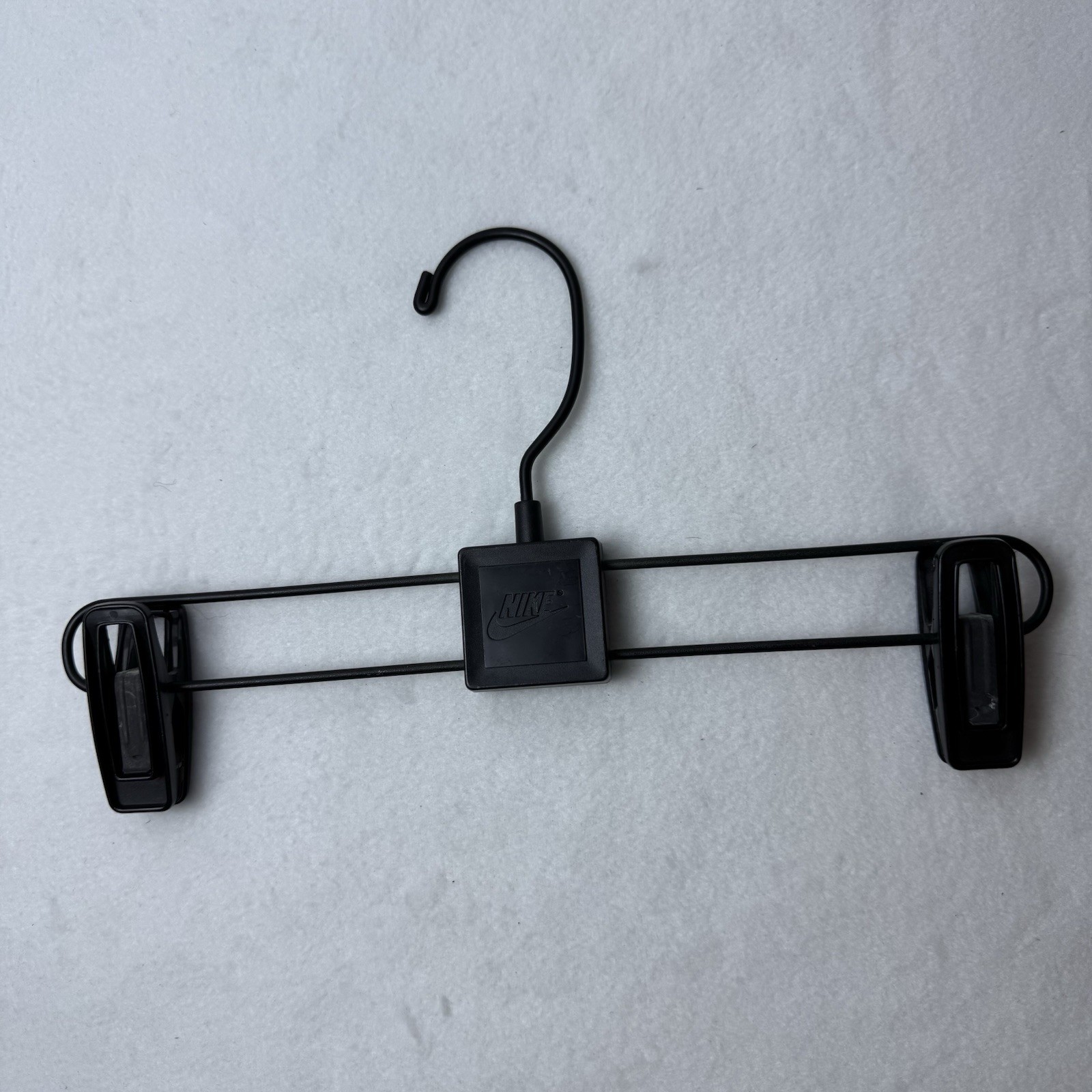 Nike 2000s Black Clothing Pants Hanger Display With Clips Y2K Advertising
