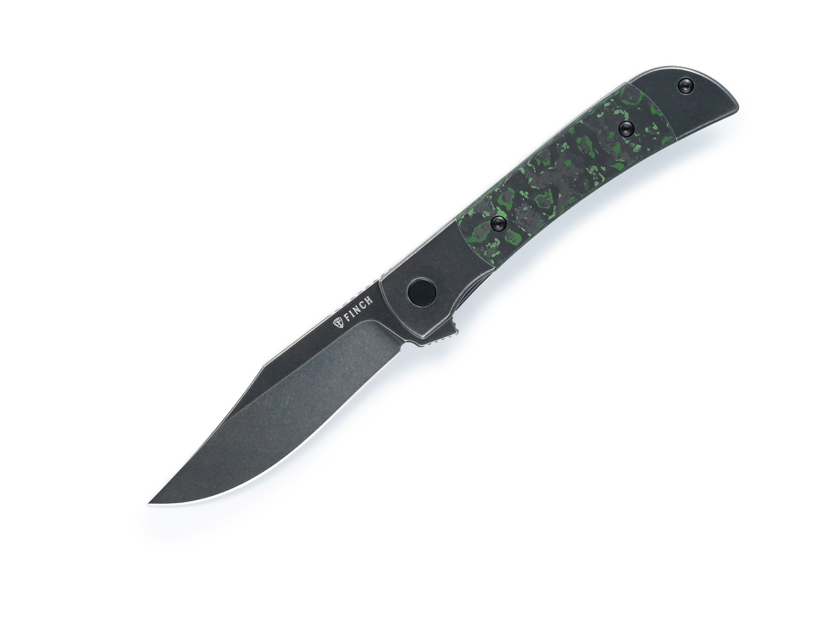 FINCH KNIVES JUNGLE WEAR FAT CARBON FIBER FROG LEG FLIPPER FL103
