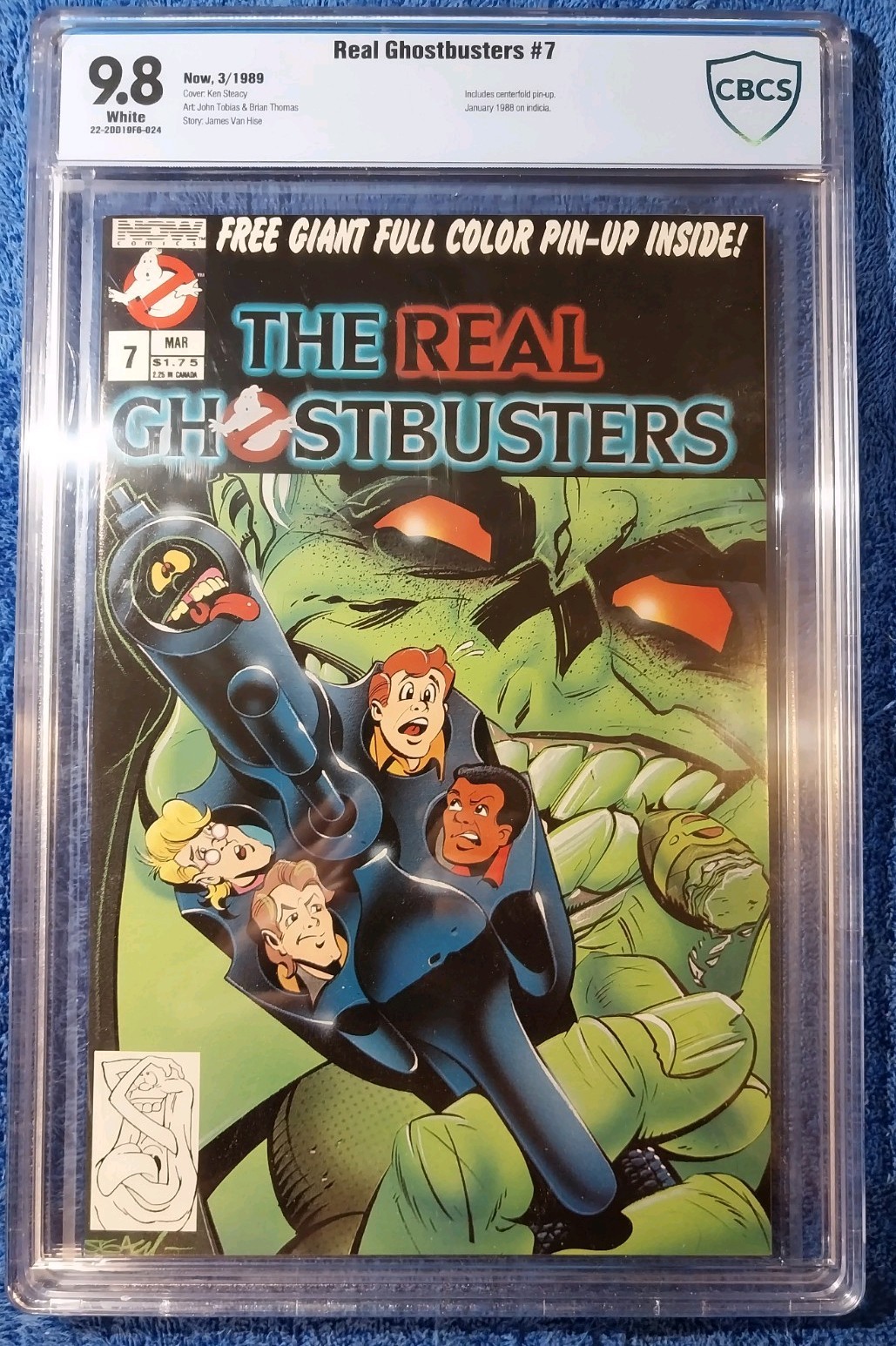 🔥CBCS 9.8 The Real Ghostbusters #7 1990 Now Comics High Grade Comic Book HTF 🔥