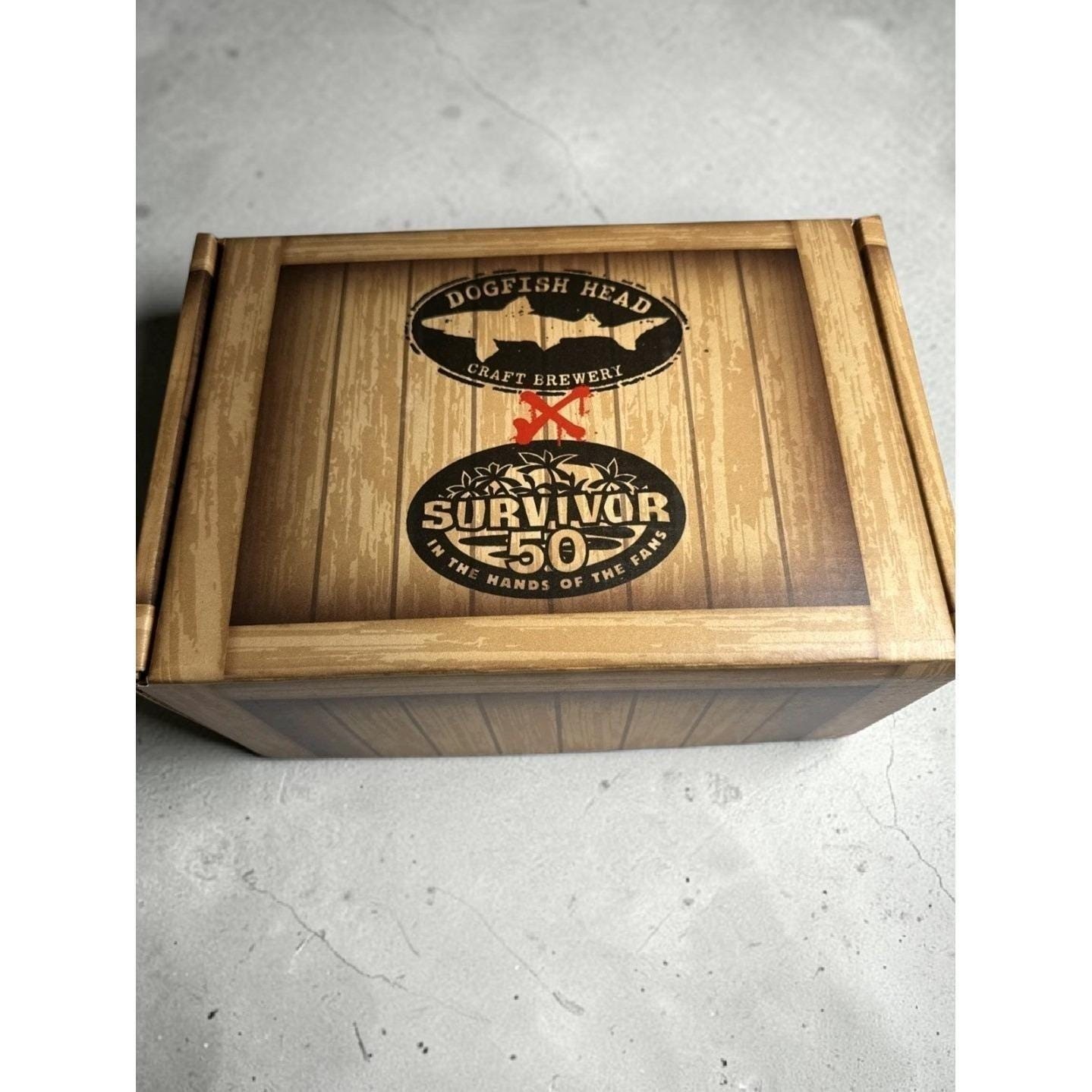 Dogfish Head x Survivor 50 Coconut Etiquette Kit Limited Edition (EMPTY CANS)