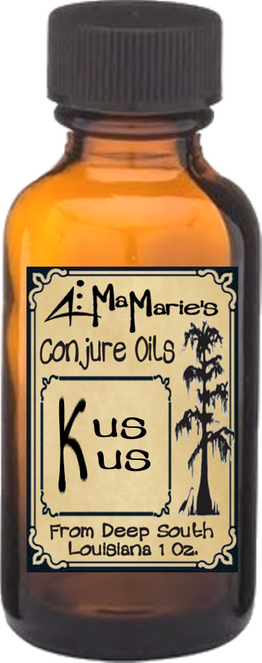 Ma Marie's  Kus Kus (Khus) Oil Self Love, Attracts, Uplifting, Grounding  1 Oz