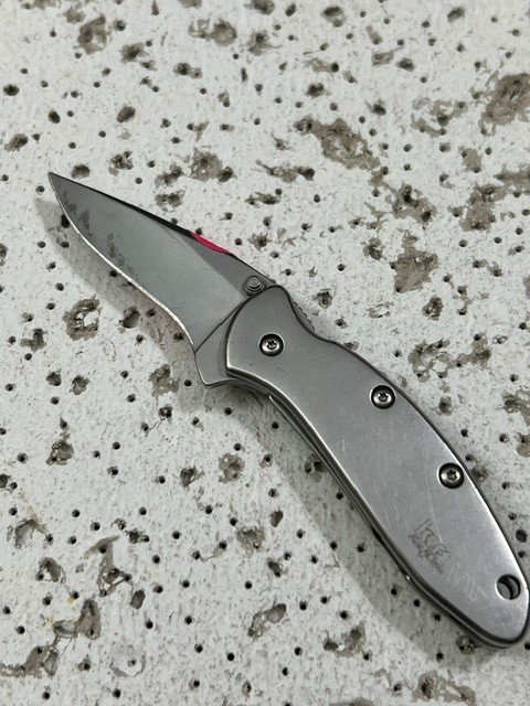 Kershaw 1600 Chive Knife Plain Blade 1.9” A/O Silver Folding Knife —