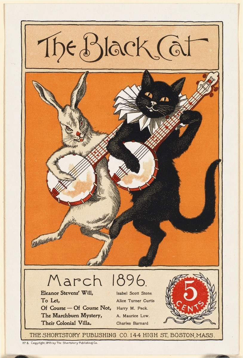 Vintage Book Cover 1896  Art Poster