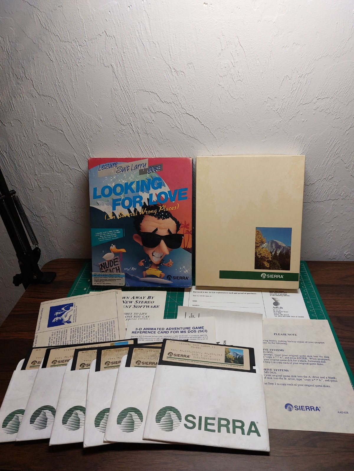 Leisure Suit Larry 2 Looking for Love (IBM PC) Adventure Sierra Big Box 5.25