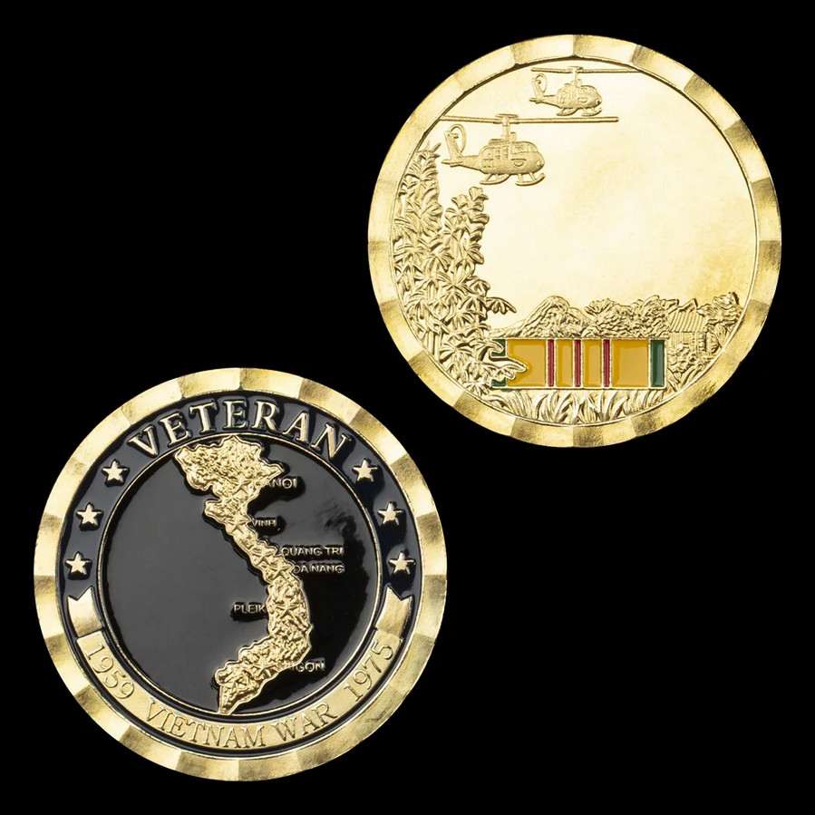 Vietnam War Veteran Challenge Coin Collectable Commemorative Military 3D 1-pc
