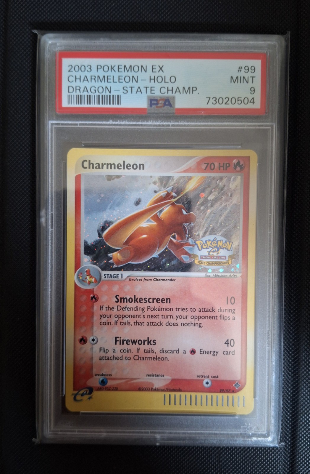 Pokemon Charmeleon 99/97 Holo State Championships PSA 9