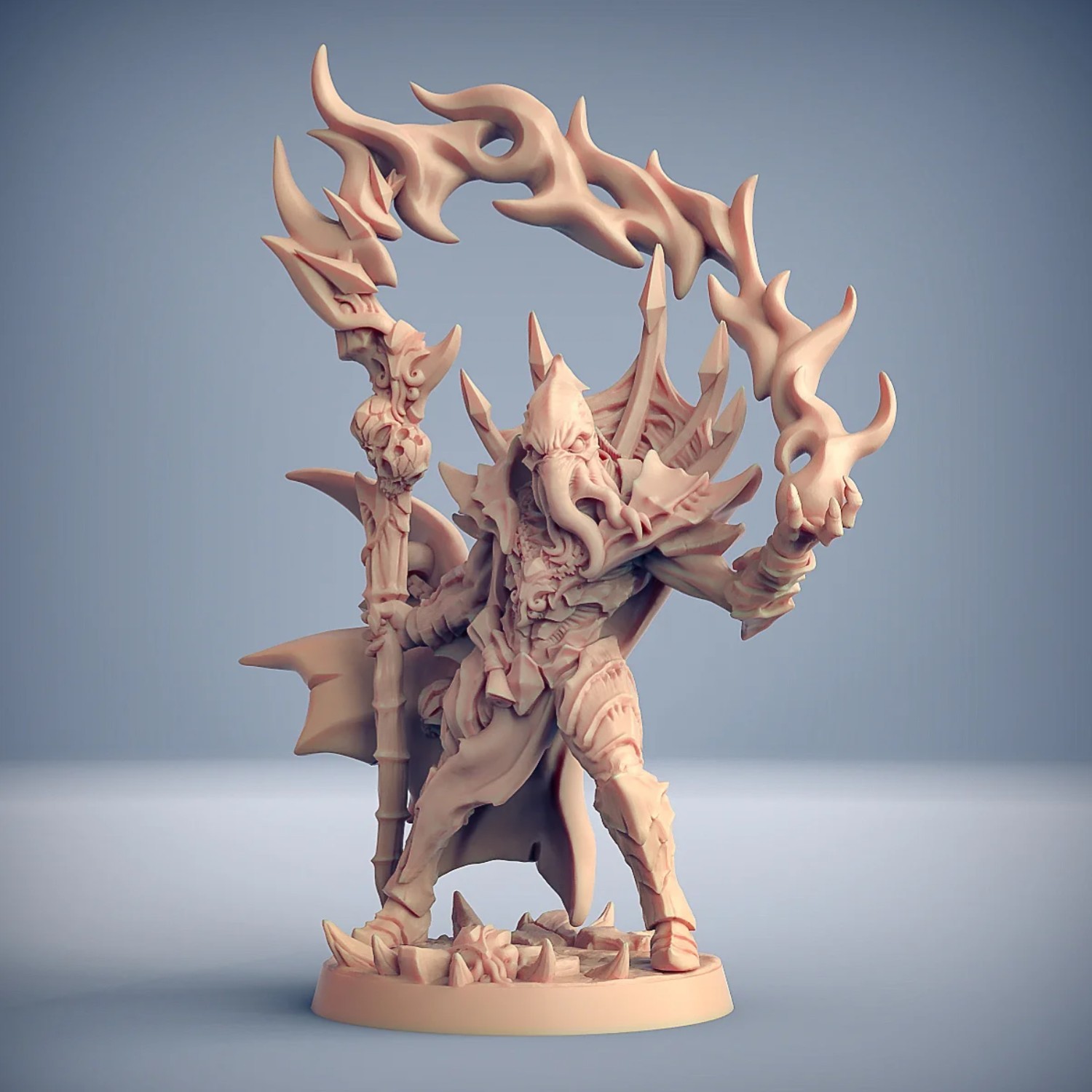 Predator's Eye Octopus Lord DnD Dungeon Chess Model Resin Figure - 9 Height 70mm