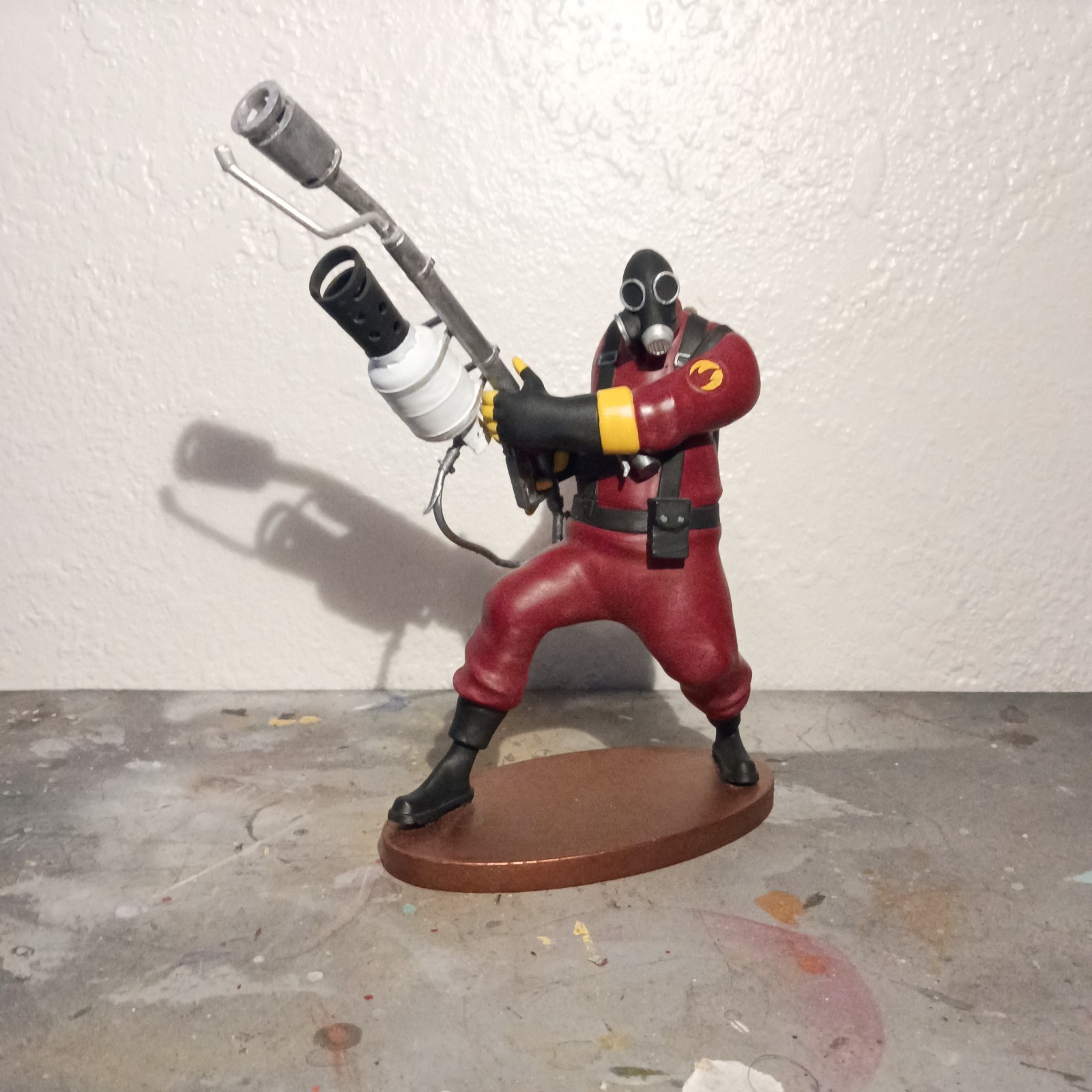 Pyro 10in from Team Fortress 2 Collectible Statue Hand painted Fan made artwork