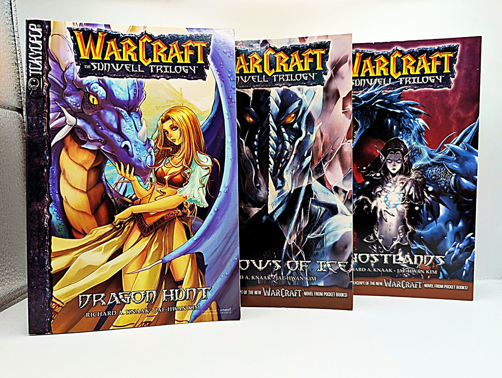 WARCRAFT THE SUNWELL TRILOGY VOL 1 2 3 MANGA COMPLETE SET GHOSTLANDS TOKYOPOP