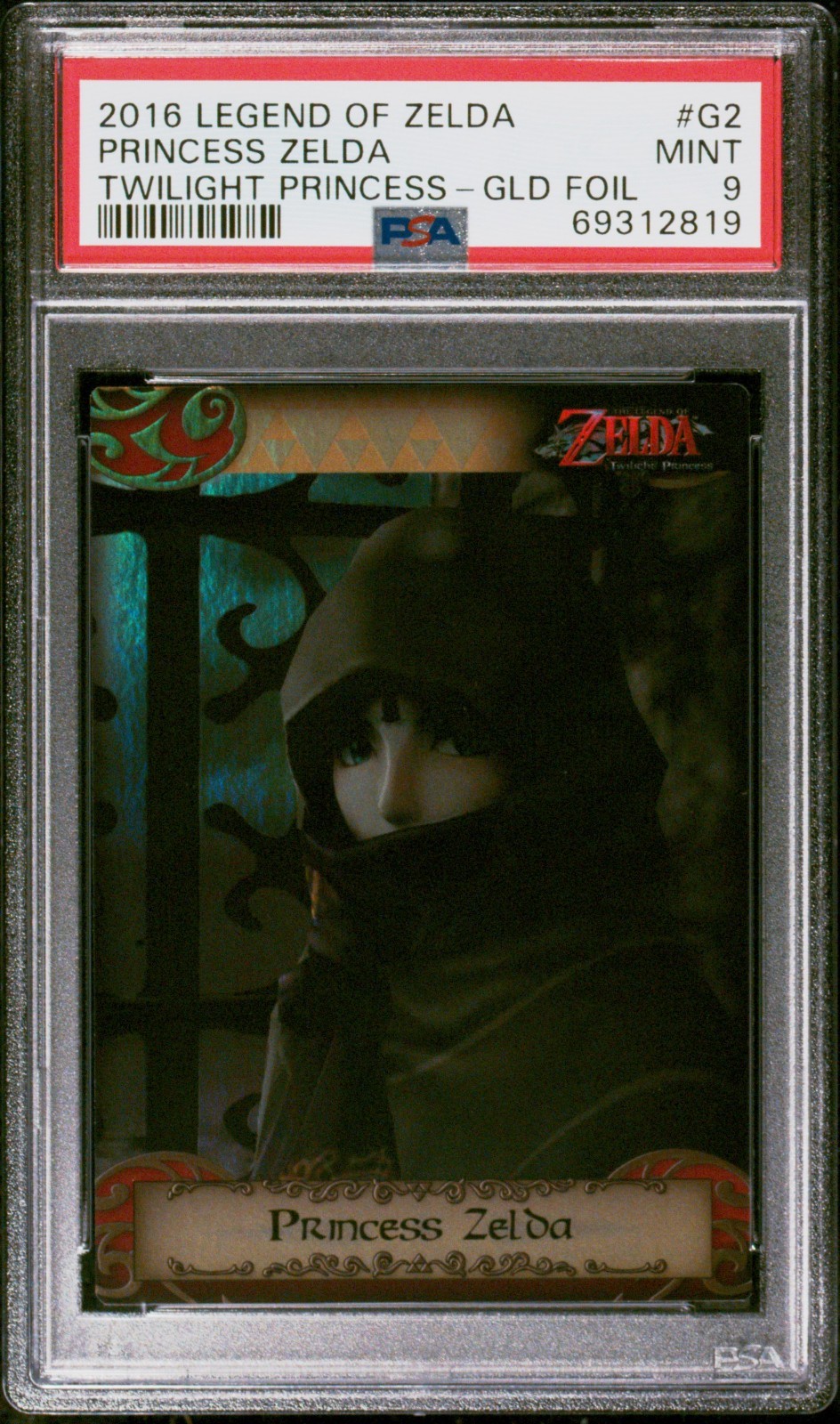 2016 Enterplay Legend of Zelda Twilight Princess Zelda Gold Foil G2 PSA 9 POP 25