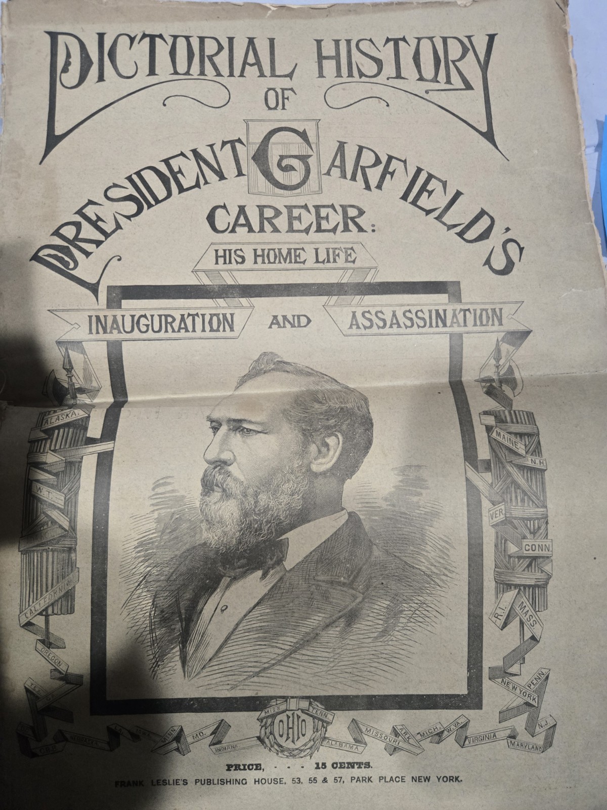 Pictorial History President James A. Garfield Career 1881 Magazine