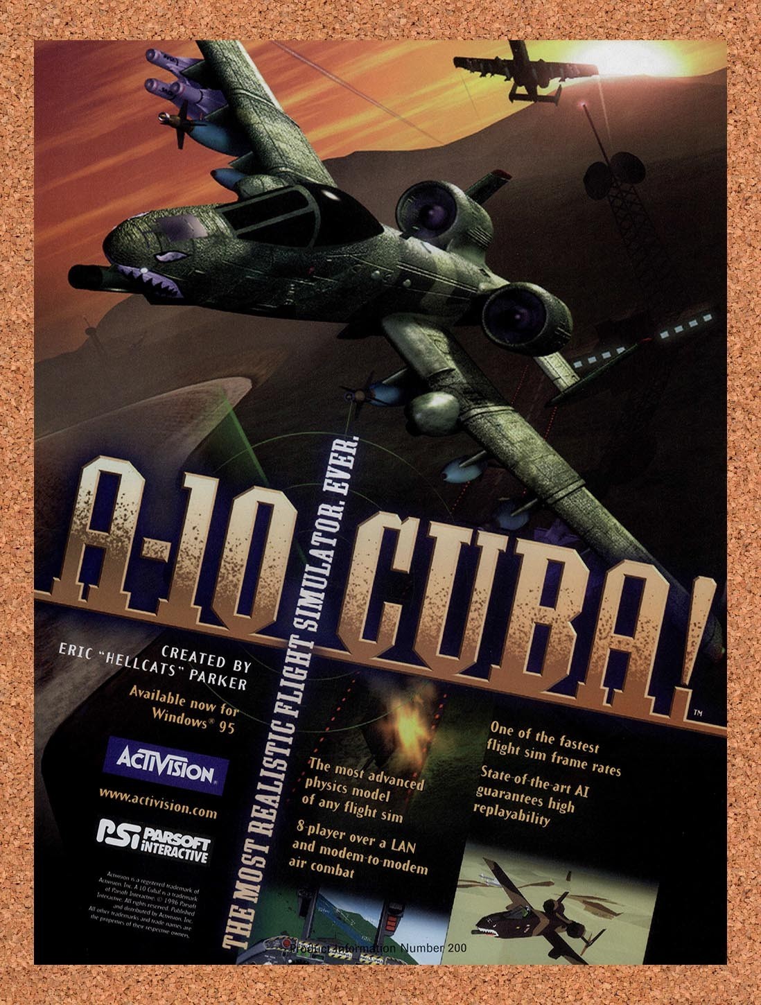 1997 A-10 Cuba PC Original Advertisement / Retro Promo v1