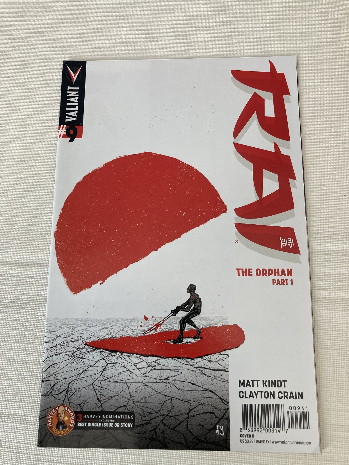 RAI #9 D COVER, 2014, VALIANT, NM