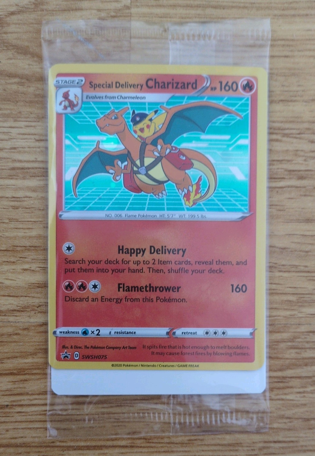 Special Delivery Charizard Sword & Shield Promo  Holo Sealed Pokémon Tcg