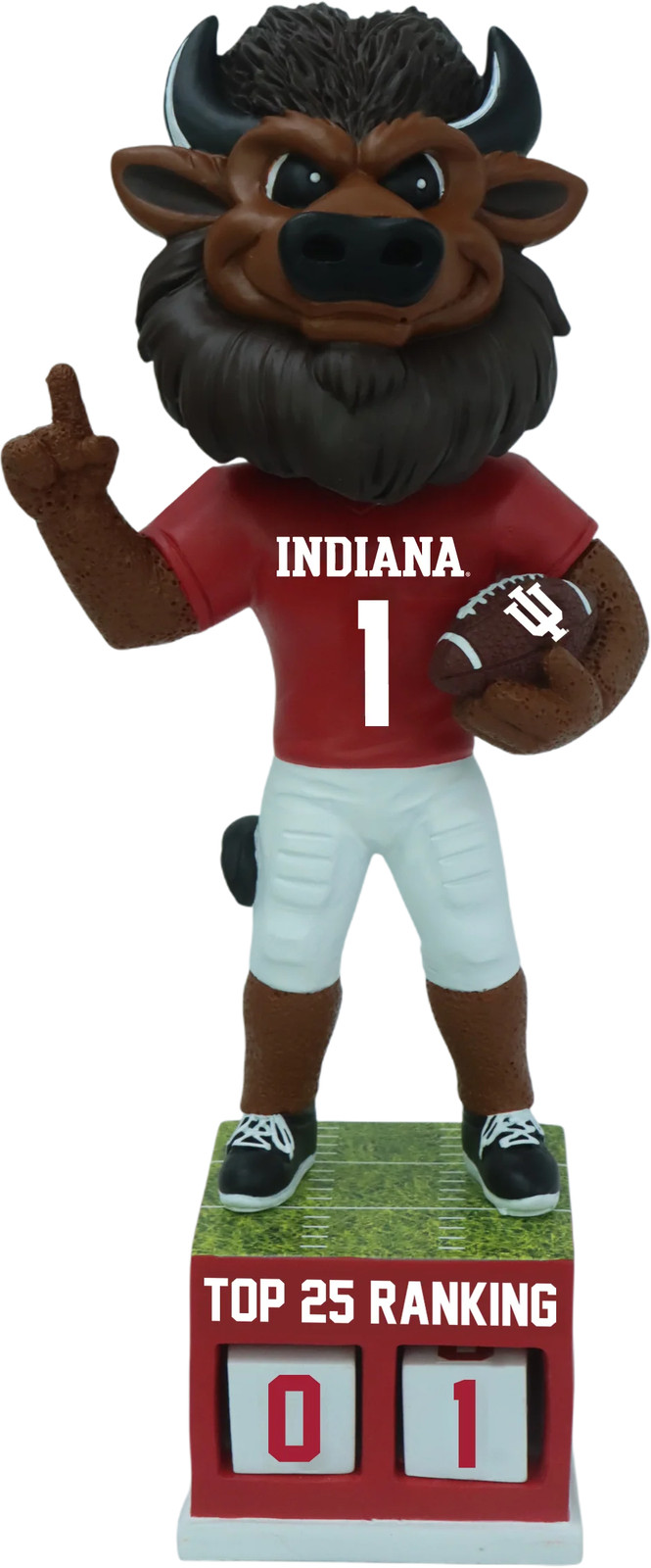 Hoosier The Bison Indiana Hoosiers Football Top 25 Ranking Tracker Bobblehead