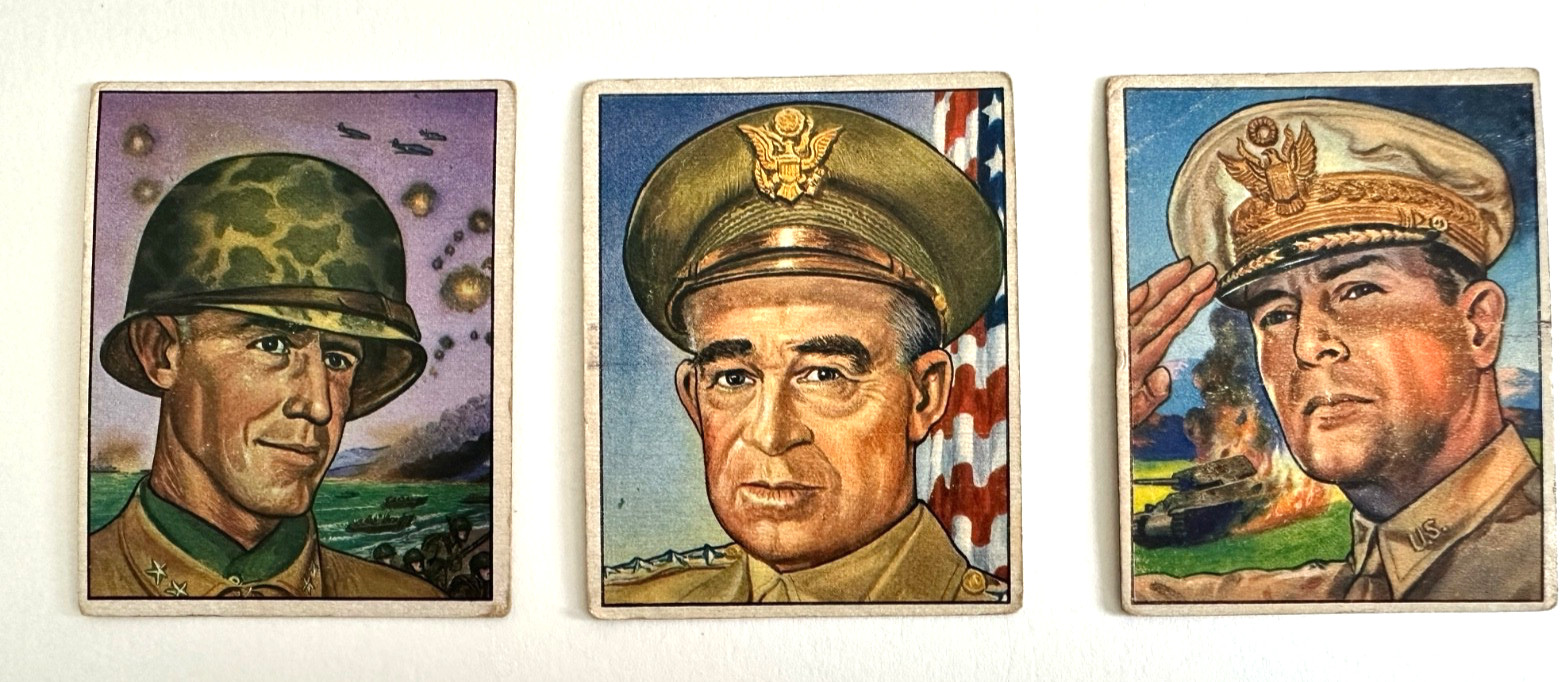 1951 Bowman Fight the Red Menace (Lot of 25) MacArthur Bradley Vintage Non-Sport
