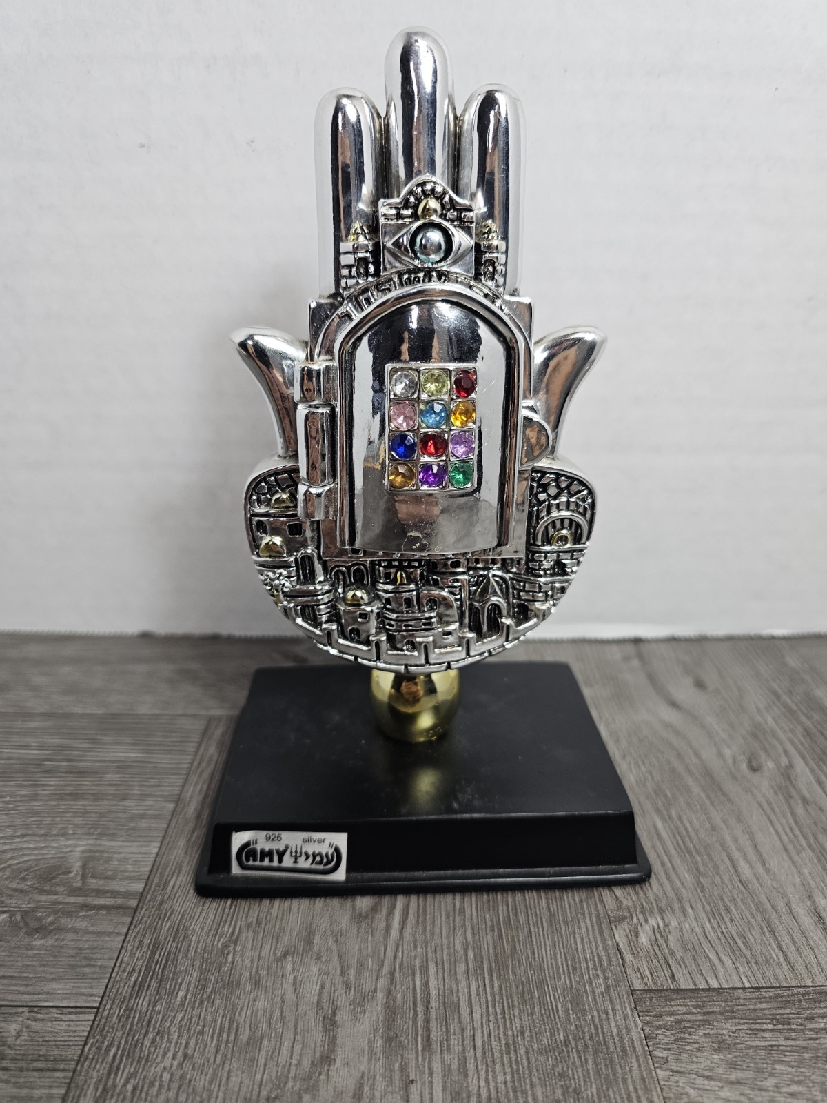 Jewish Judaica Silver Marked 925 Statue Home Business Blessing Gift Israel