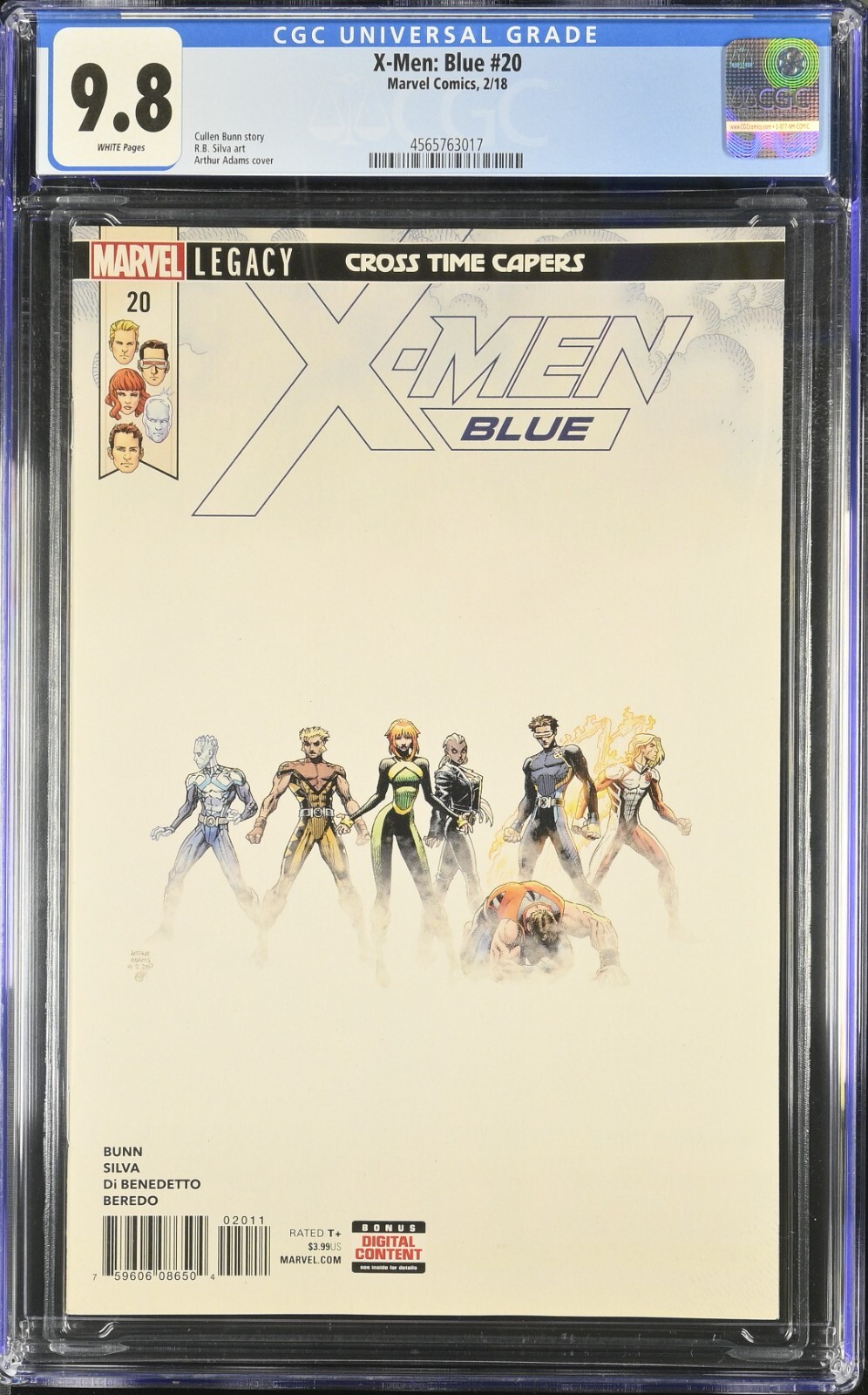 X-MEN BLUE #20 CGC 9.8 WP NM/M MARVEL 2018 🔑 RARE PHENOMENAL ART ADMAS COVER