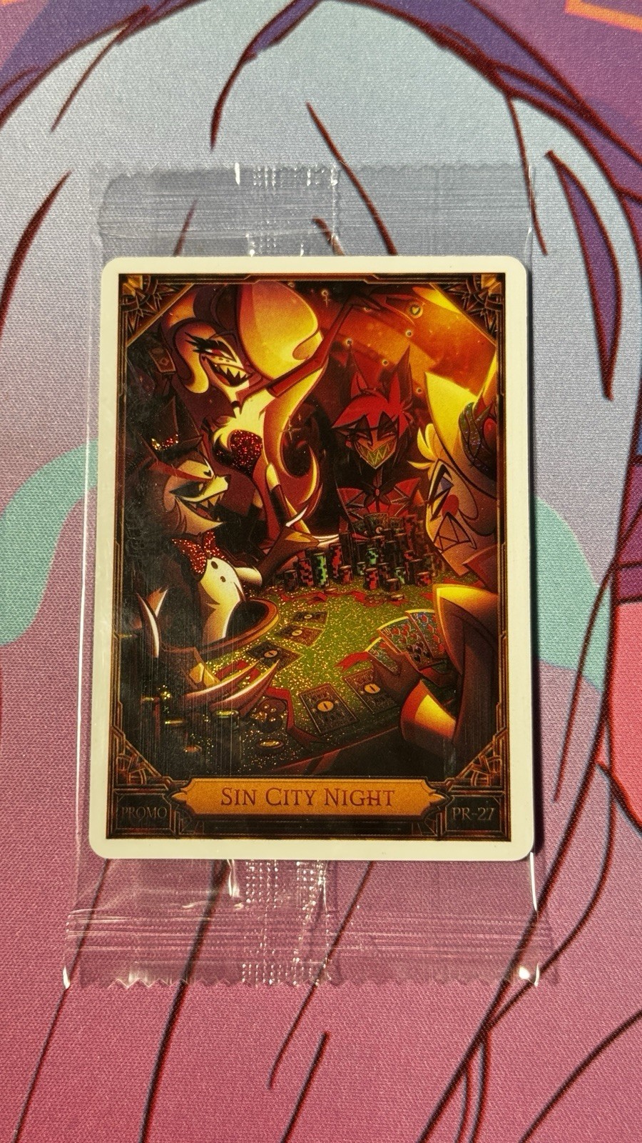 SEALED LVLUP EXPO 2026 EXCLUSIVE Hazbin Hotel Sin City Night PR-27 Promo Card