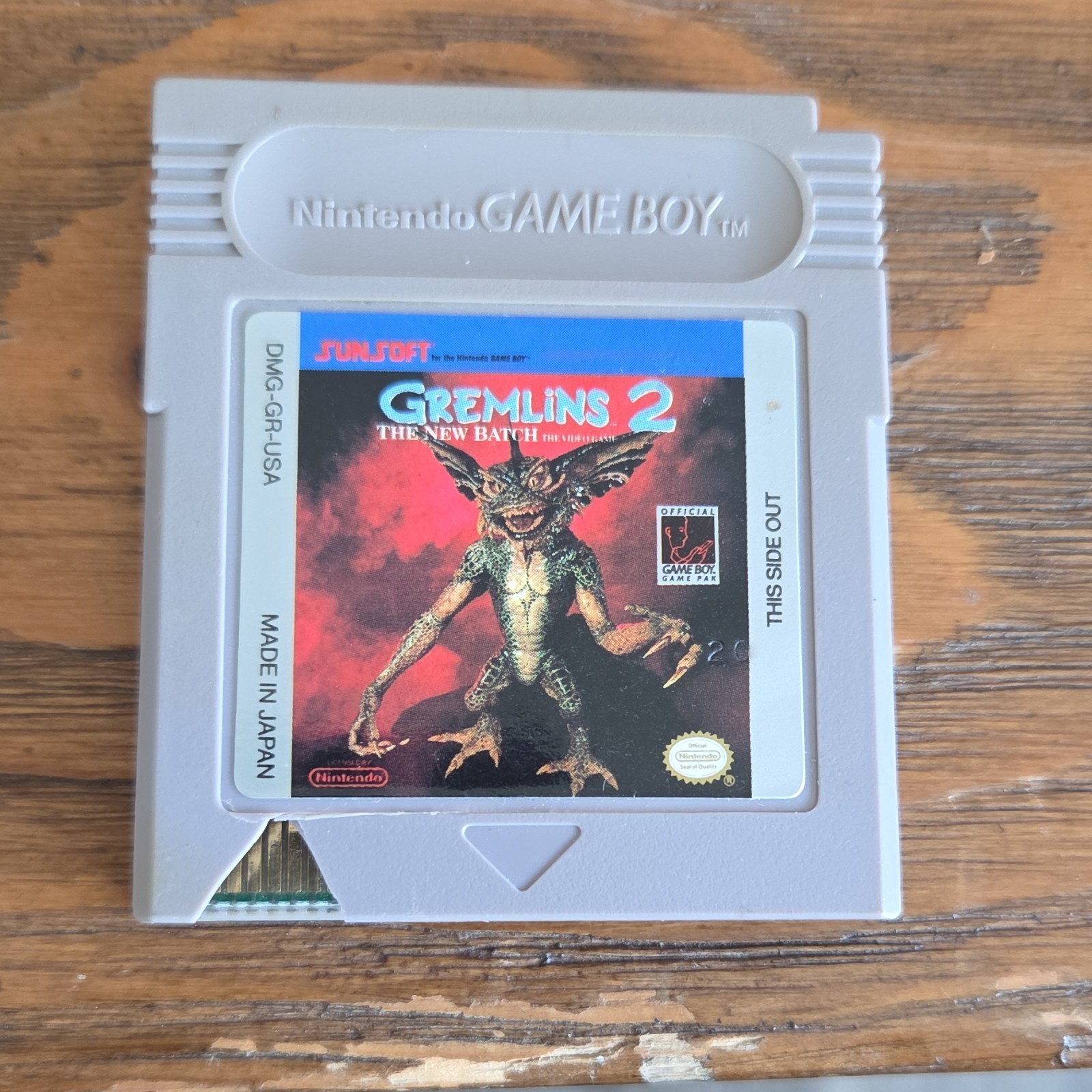 Sunsoft Gremlins 2 The New Batch Nintendo Game Boy Cartridge NTSC-U/C