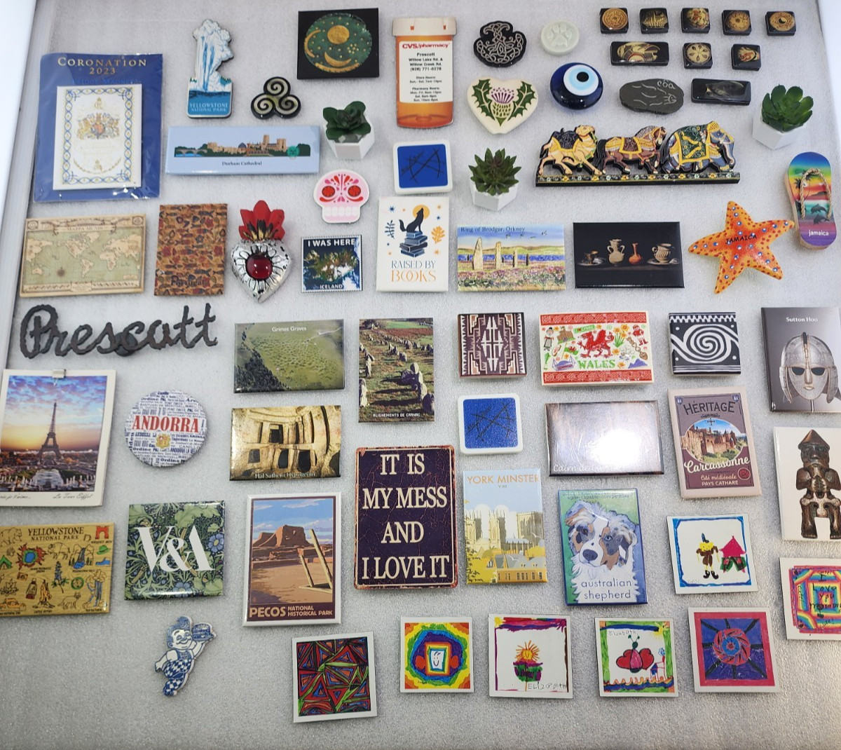 Vintage Lot Of 63 Refrigerator Magnets. National Advertising/Acme/ Other Brands