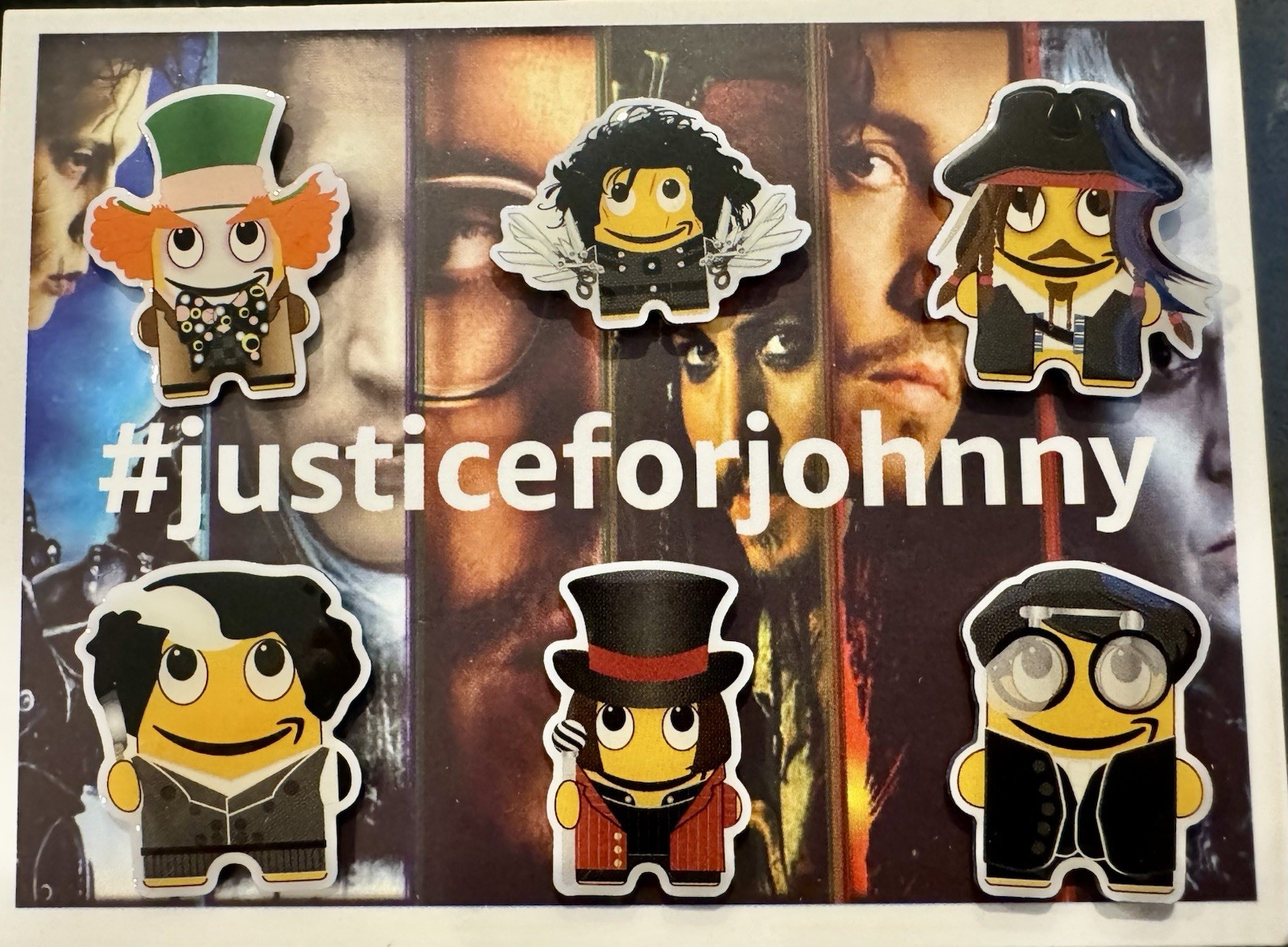 Justice For Johnny Amazon Peccy Pin Set Johnny Depp 