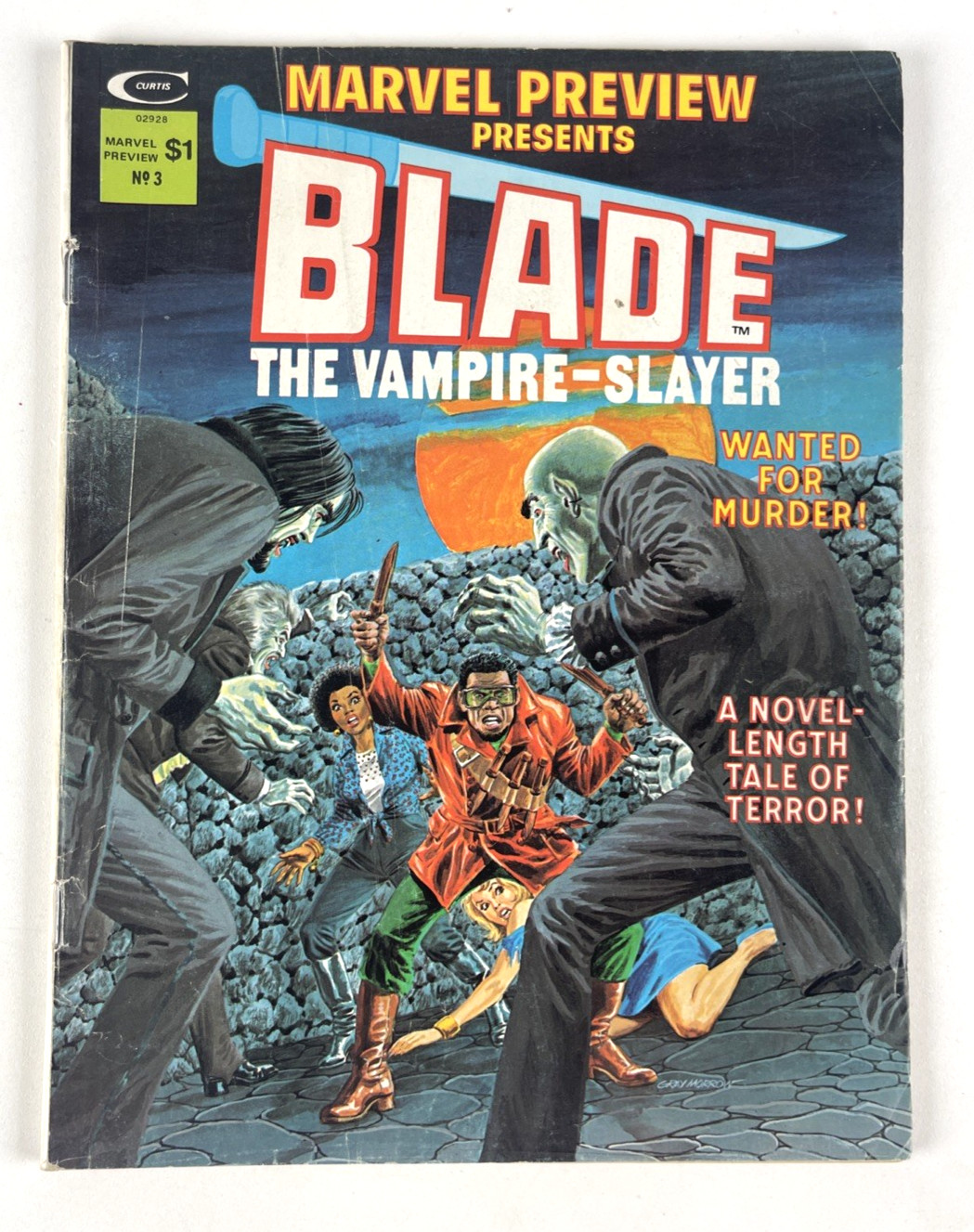 Marvel Preview #3 1975 Origin of Blade The Vampire Slayer 1st Appearances Key