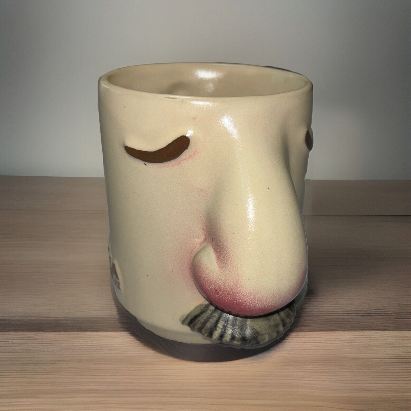 Vintage ENTEX LA Drug Pharmaceutical  Promotional Big Nose/ Mustache Coffee Mug