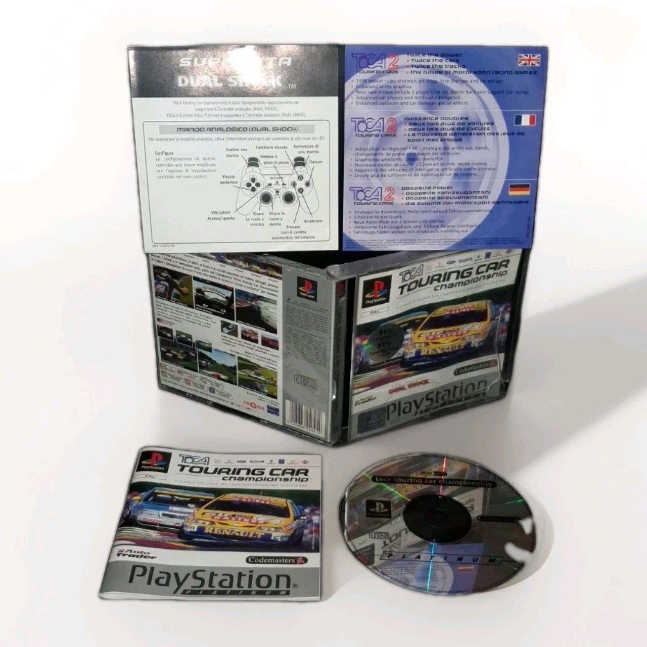TOCA TOURING CAR CHAMPIONSHIP PS1 PS2 PS3 PLAYSTATION 1 2 3 COMPLETE VERS ITA