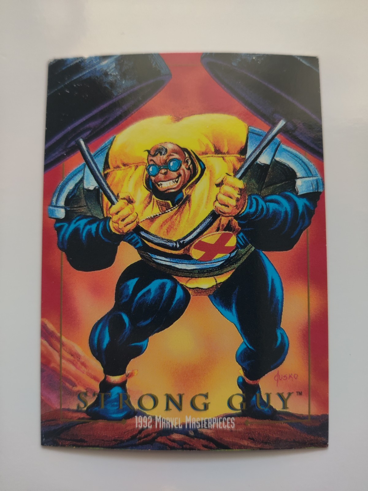1992 SkyBox Marvel Masterpieces # 85 Strong Guy