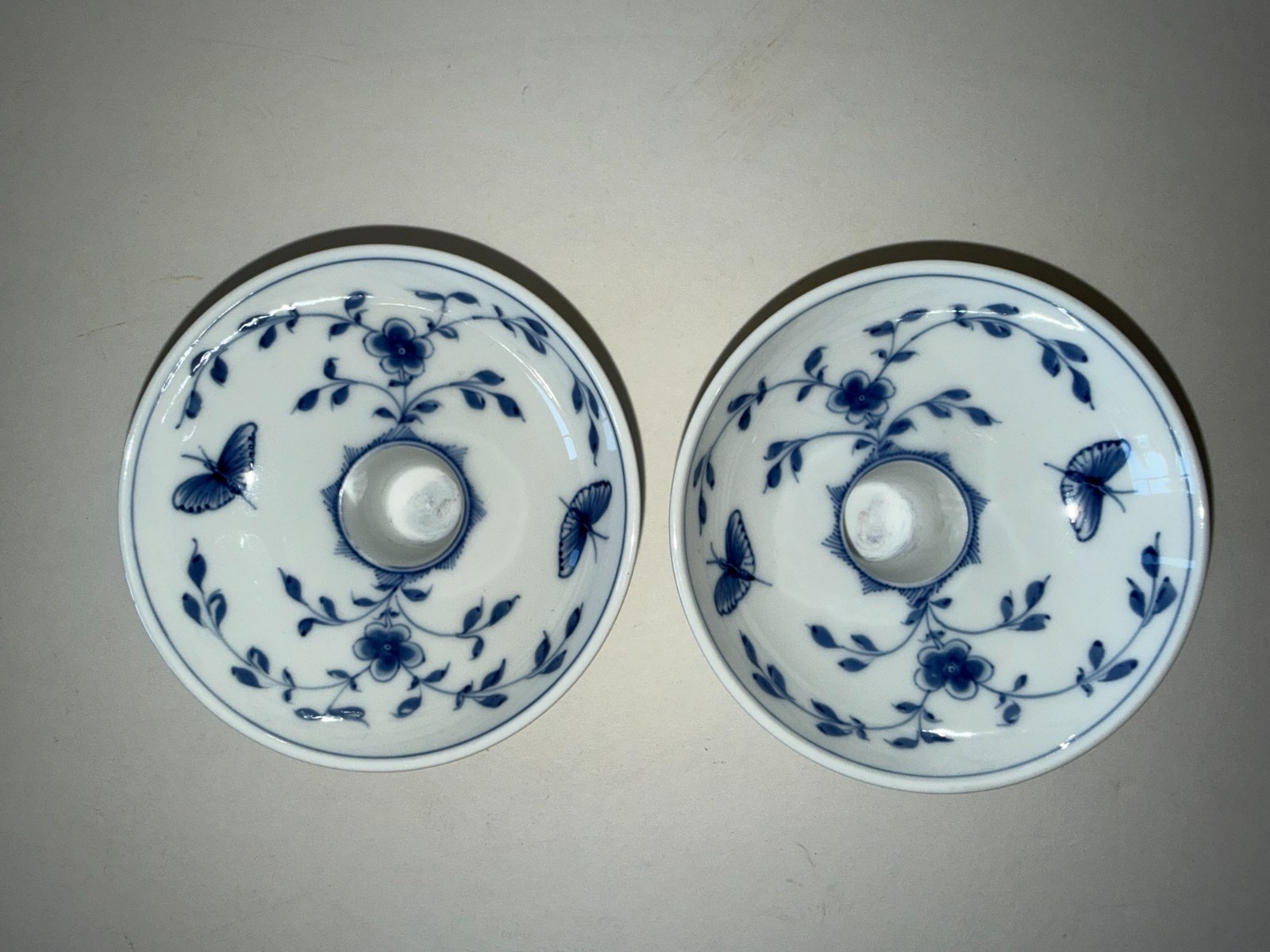 Vintage Bing & Grondahl #224 Porcelain Candle Holders