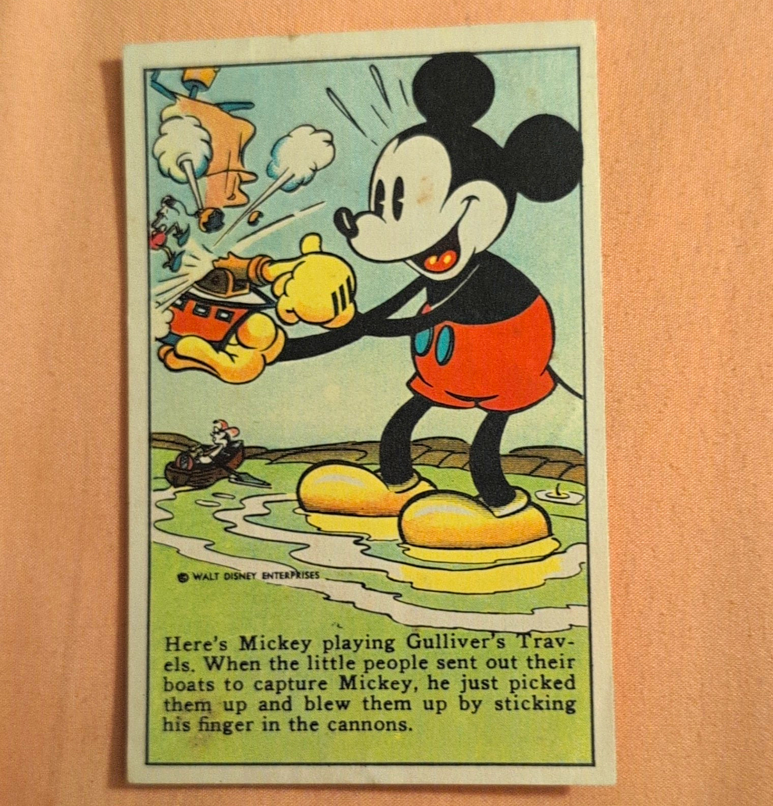 1935-37 Vintage Disney Mickey Mouse  Promotional Card For Bell Bread (D52)